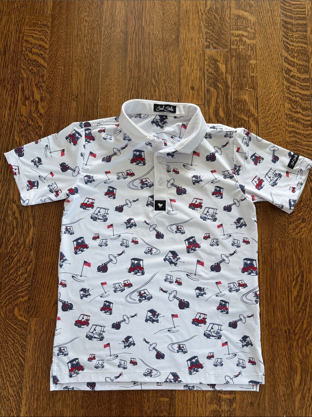 Kids Bad Birdie White Polo